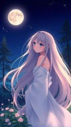 花影轻摇:月下长发的浪漫篇章完整版