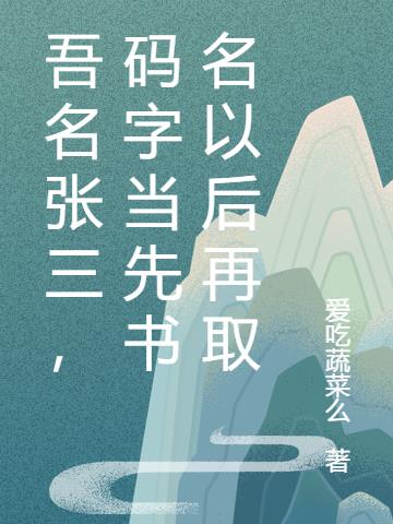 吾名张三，码字当先书名以后再取